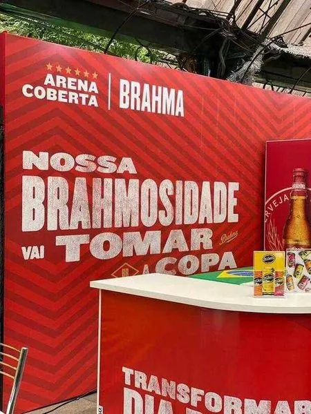 Arena Coberta Brahma: montado para servir a torcida em Gramado