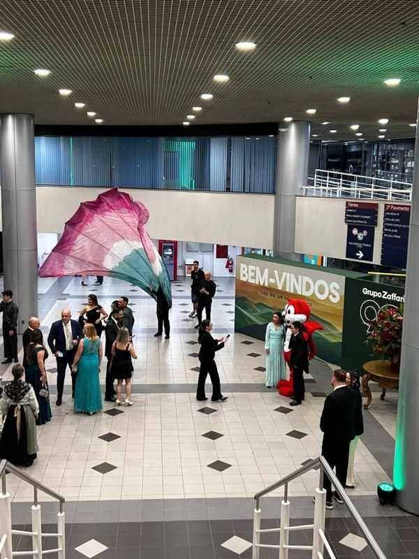 Área de cocktail e recepção